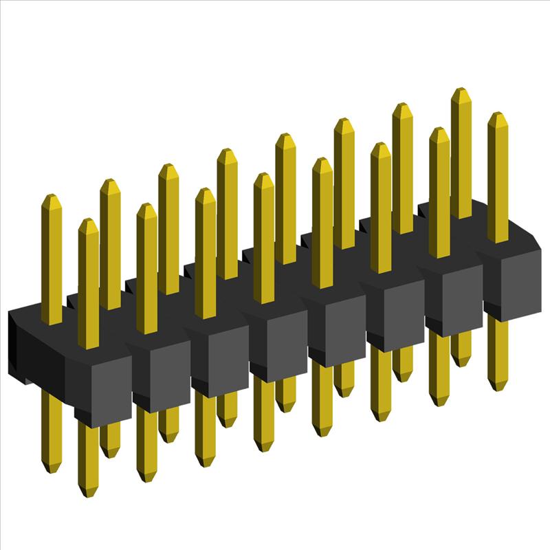 2.00mm Pin Header Double Rows Straight Dip Type.